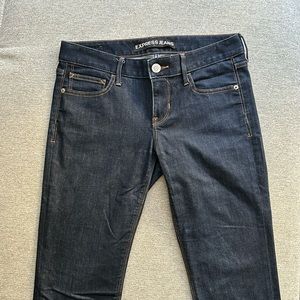 Express Barely Boot Low Rise Jeans